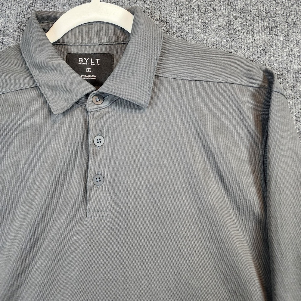 BYLT Premium Basics‎ Men Quiet Luxury Old Money Preppy Performance Polo Size L